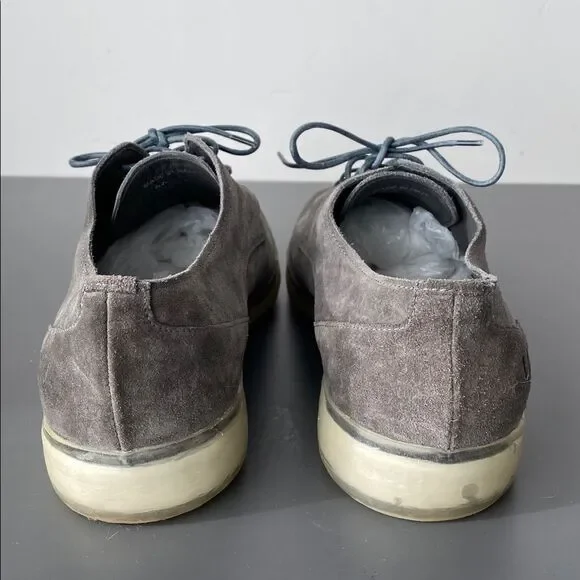 Untamed Street Gray Suede Men's Shoes 44 (US 10) Made in Italy Street Business - Picture 6 of 13